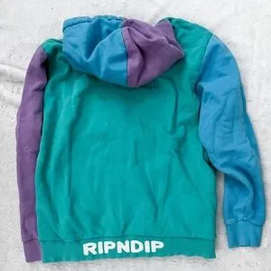 Ripndip | Tops | Ripndip Buddy System Color Block Hoodie Cat Alien